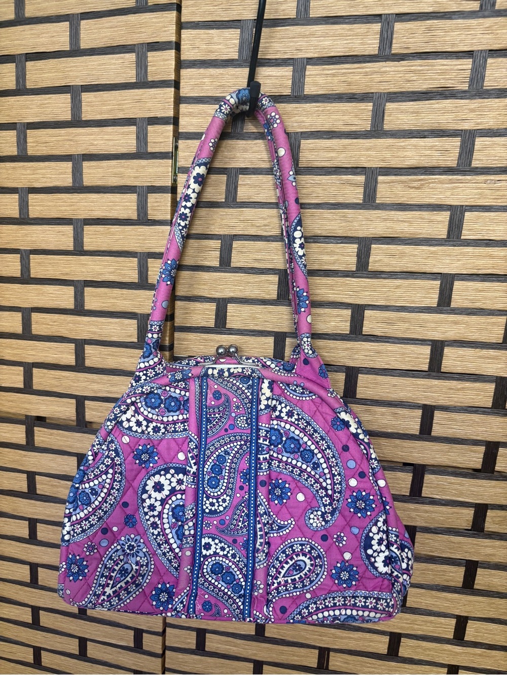 Vera Bradley purple paisley handbag